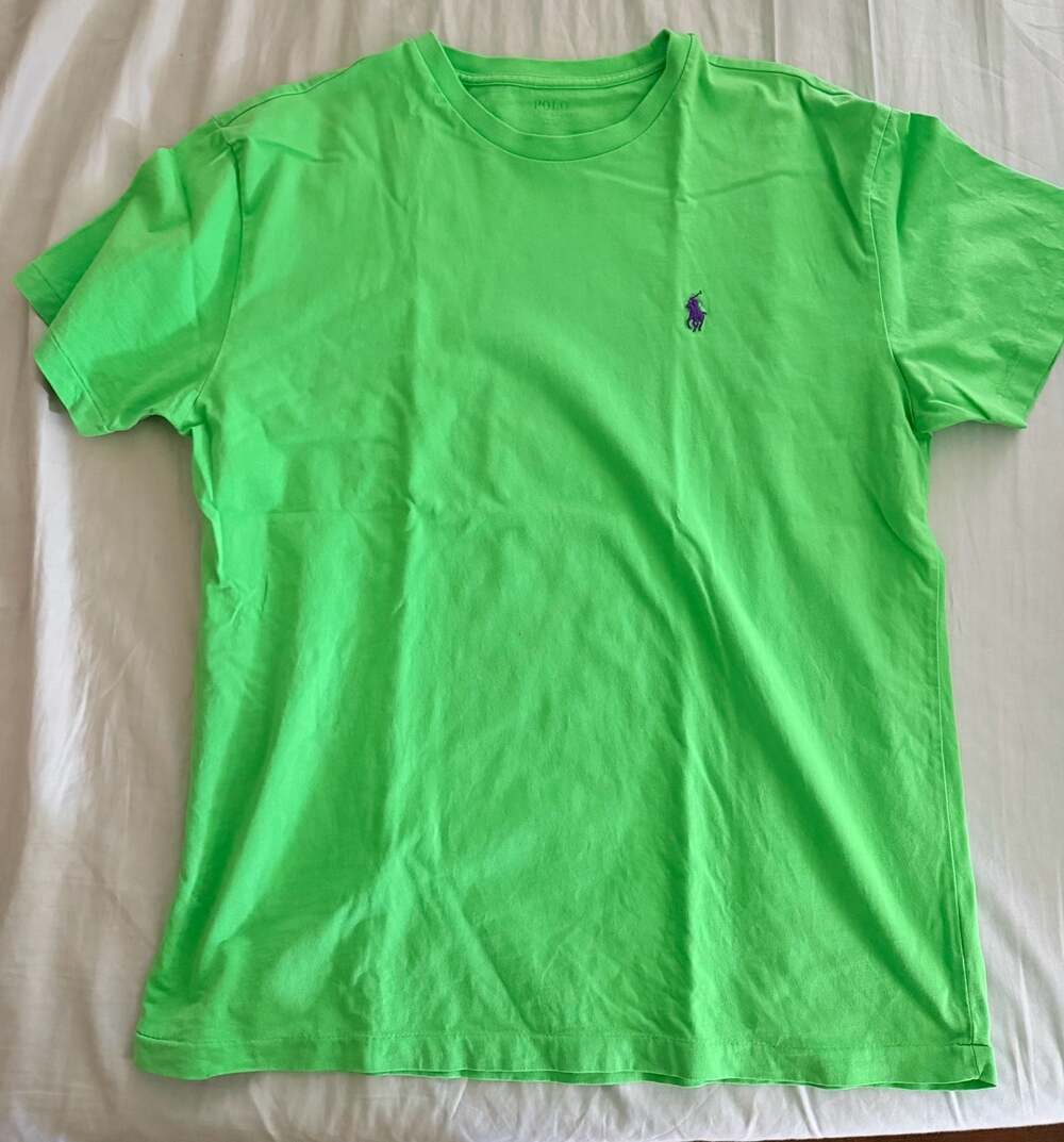 Polo Ralph Lauren Men's Classic Fit Short Sleeve Crewneck T-Shirt in Lime Green